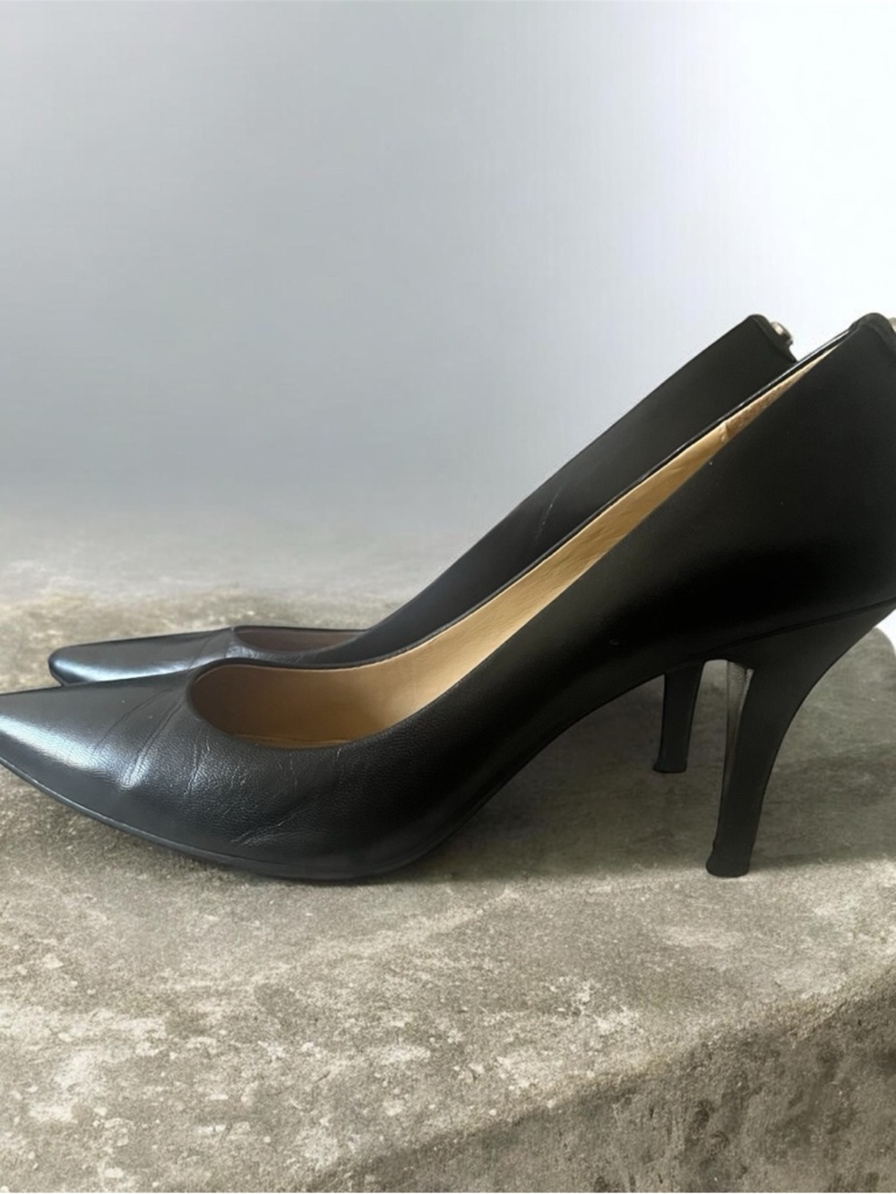 Michael Kors Elegant Black Leather Heels